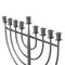 Vintiquewise Modern Solid Metal Judaica Hanukkah Menorah 9 Branched Candelabra, Aluminum Finish Large QI004119.AL.L - alternate 5